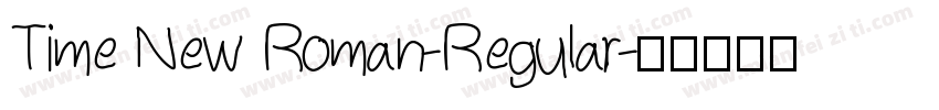 Time New Roman-Regular字体转换